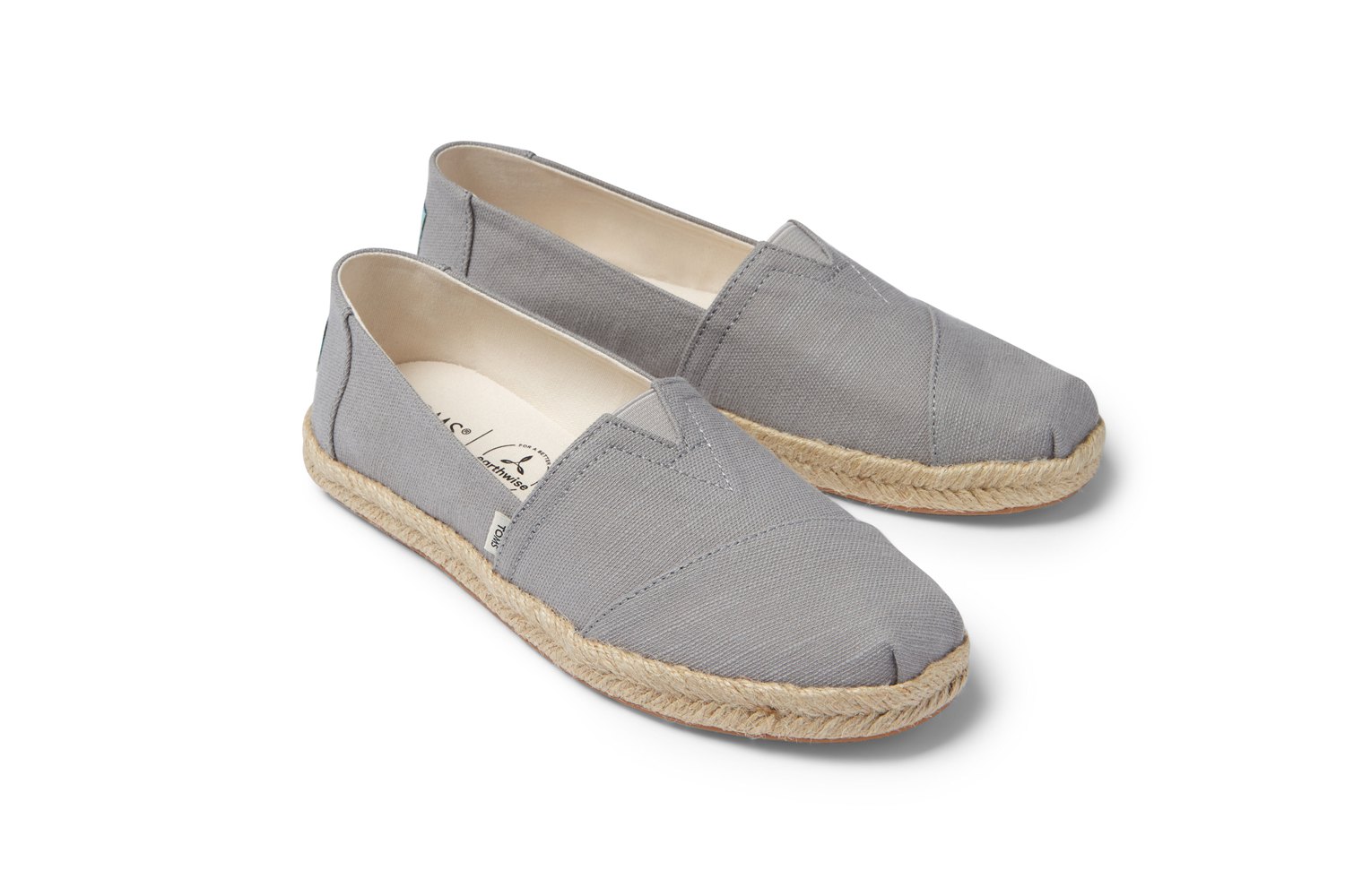 Toms Espadryle Damskie Szare - Alpargata Rope - 95BIHCTOV